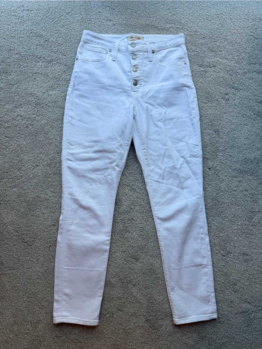 Madewell High-Rise Women's White Jeans